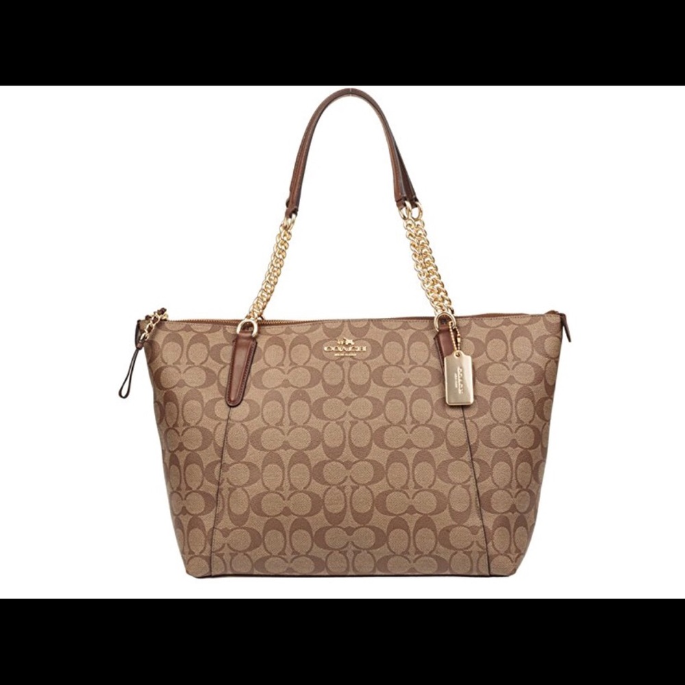 Ava Chain Tote in Signature 👜